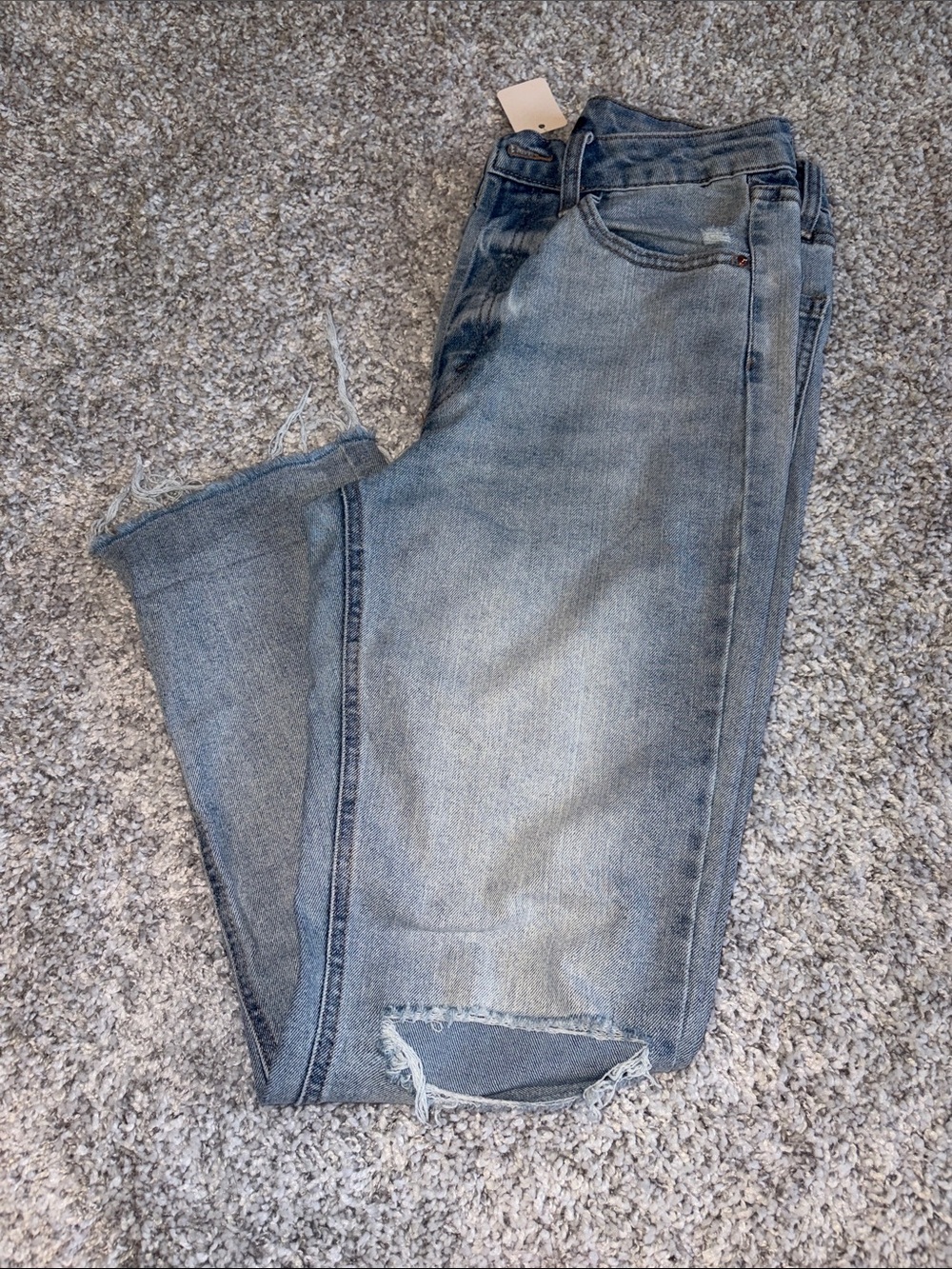 Light Blue Distressed Jeans